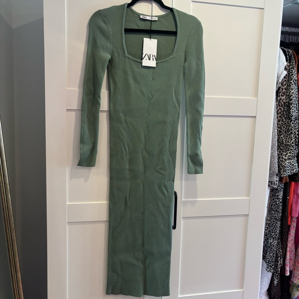 Zara - Ribbed Bodycon Dress - Picture 3 of 4